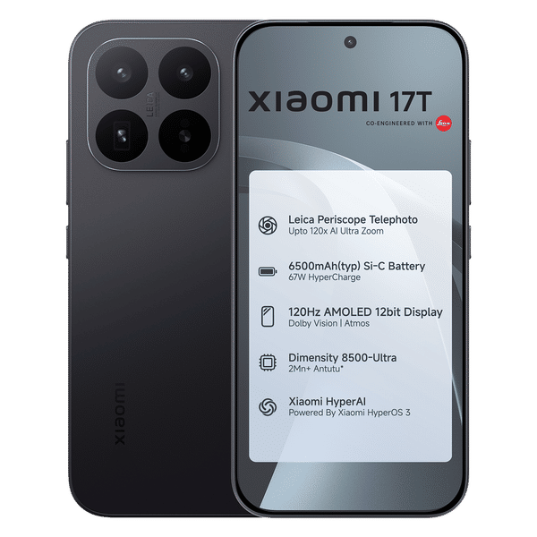 Buy Xiaomi 17T 5G (12GB RAM, 512GB, Black) Online - Croma